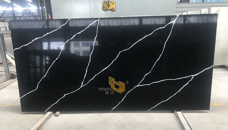 Nero Marquina Quartz Slabs 1