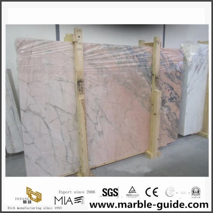China Natural Stone Pink Marble For Interior Floor/Wall Tiles Decoration