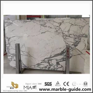 سنگ های مرمر سفید سفید Bianco Statuario سنگ مرمر برای طراحی داخلی