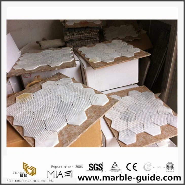Stone Mosaic Factory Product White Mosaic Kitchen Wall Tiles