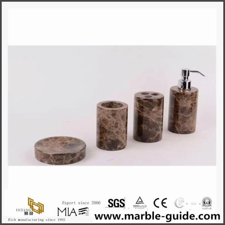 Dark Emperador Bathroom Vanity Top Bullnose Edge