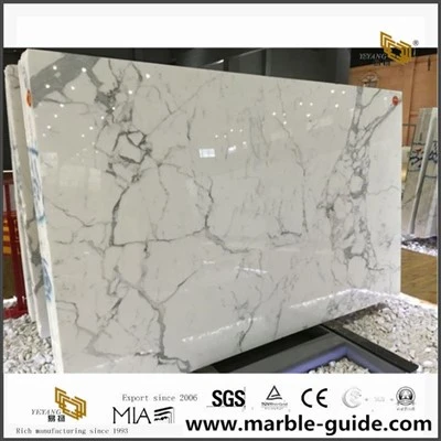 Bianco Statuario Venato سنگ مرمر اسلب برای پروژه