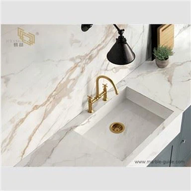 کانترهای سنگی زینتر شده با طلا Calacatta