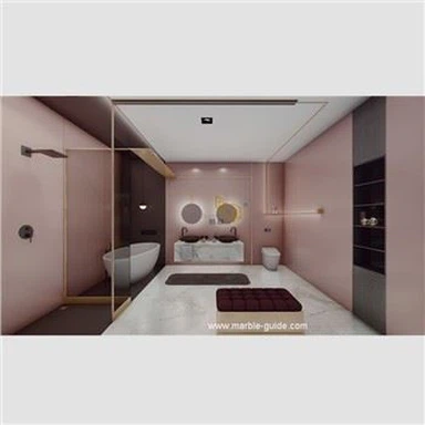 دیوار پس زمینه سنگ زینتر شده صورتی Marrone Rosa