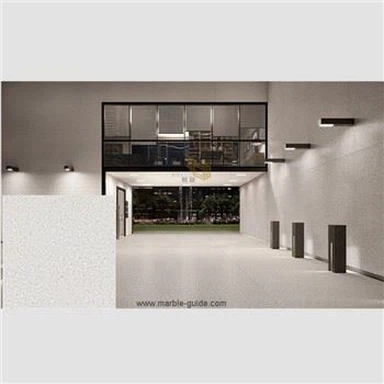 کفپوش سنگ زینتر شده Terrazzo سفید