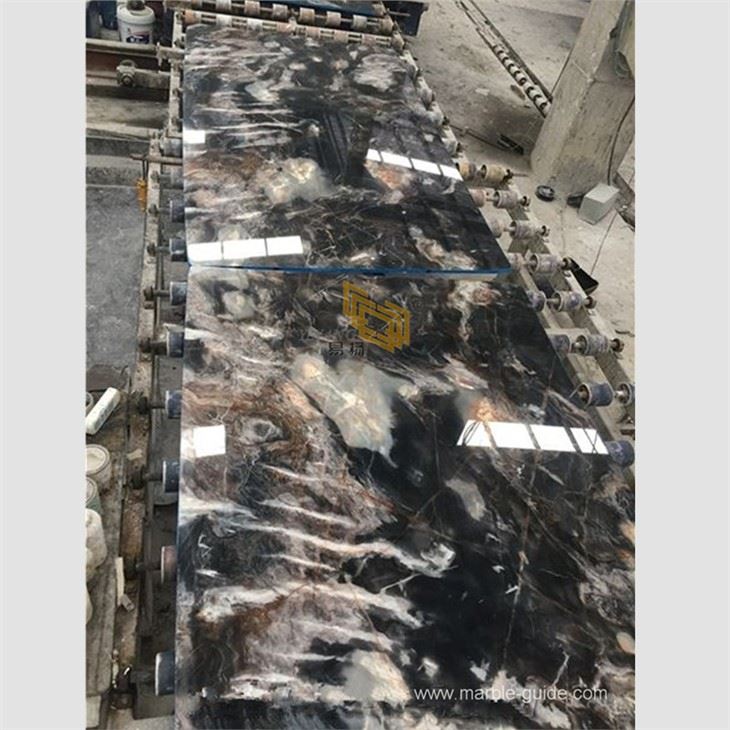 Glamour Magic Black Polished Marble Slabs