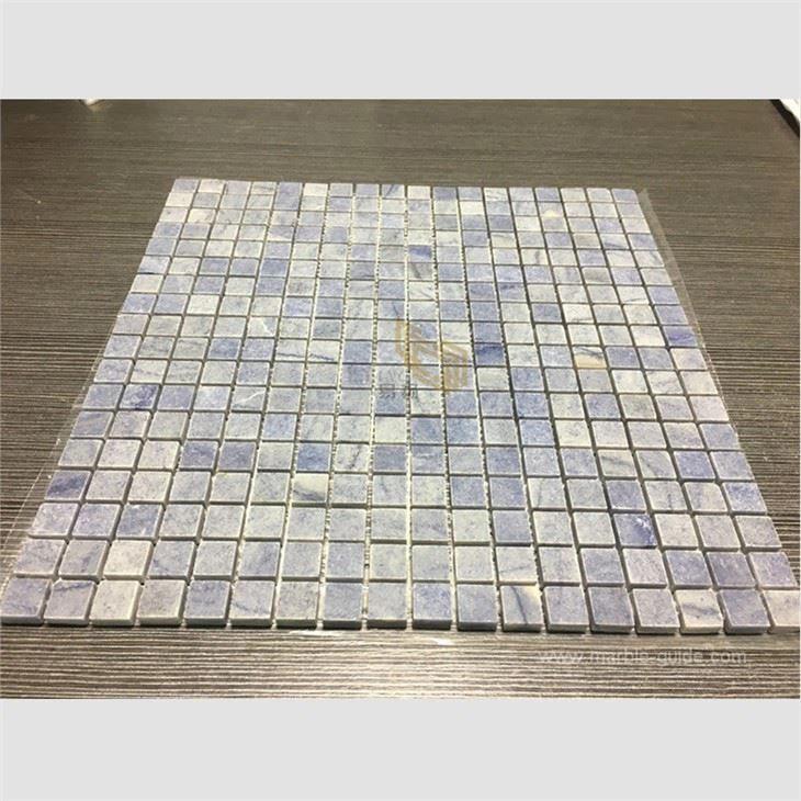 Luxury Marble Blue Square Mosaic Tiles