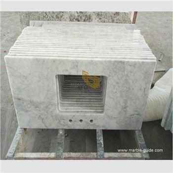 prefab carrara سنگ مرمر سفید غرور بالا